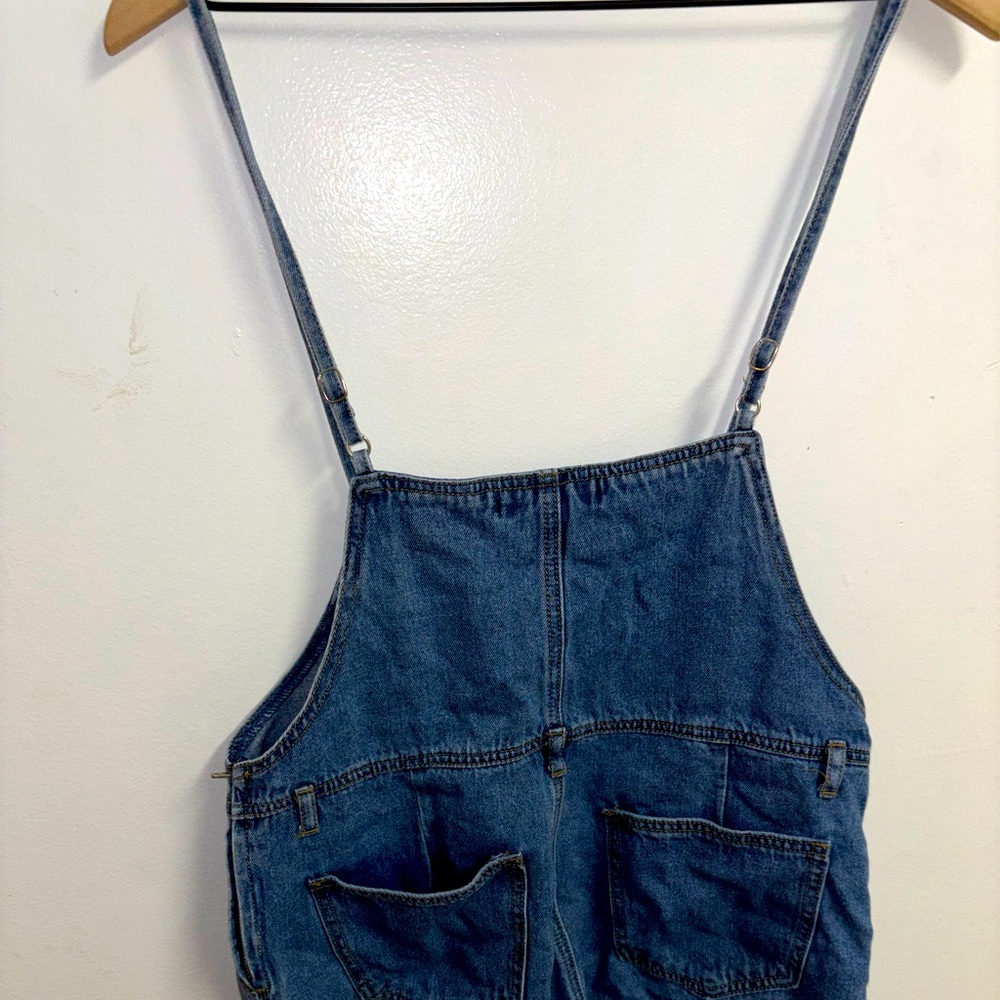 Denim Overall Shorts - Picture 3 of 3